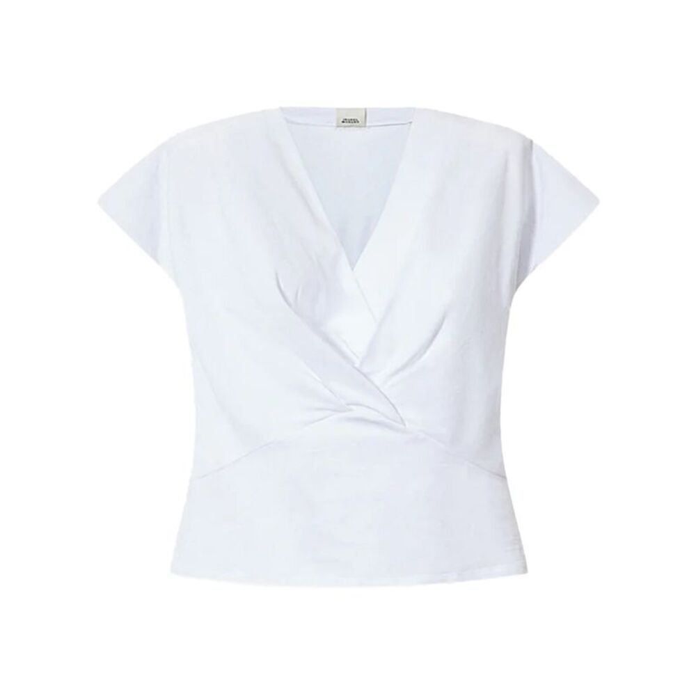 Isabel Marant Women Nadrine Draped Cotton Jersey T-Shirt